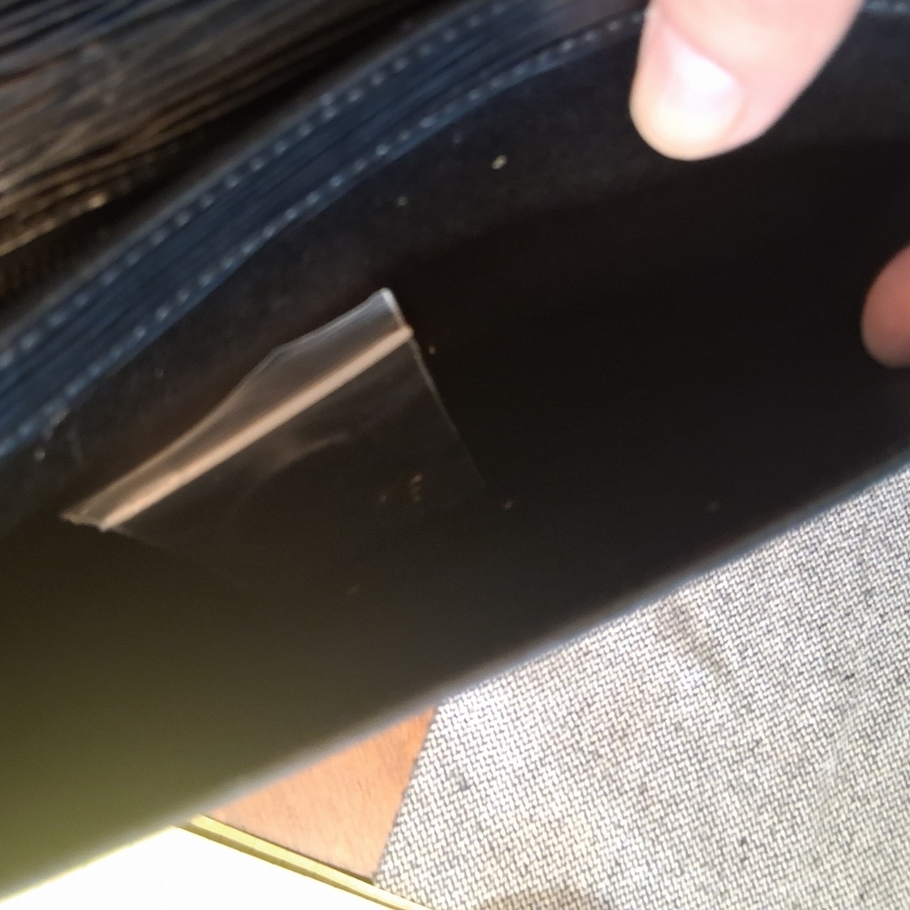 Louis Vuitton Black Clutch with Gold Hardware - Picture 14 of 16